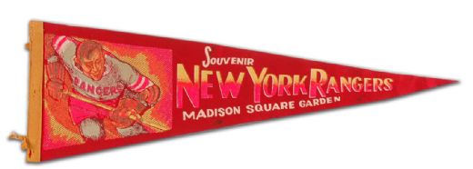 1950’s New York Rangers/Madison Square Garden Pennant