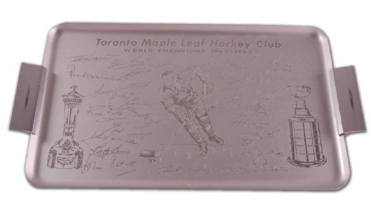 1962-63 Toronto Maple Leafs Stanley Cup Championship Tray