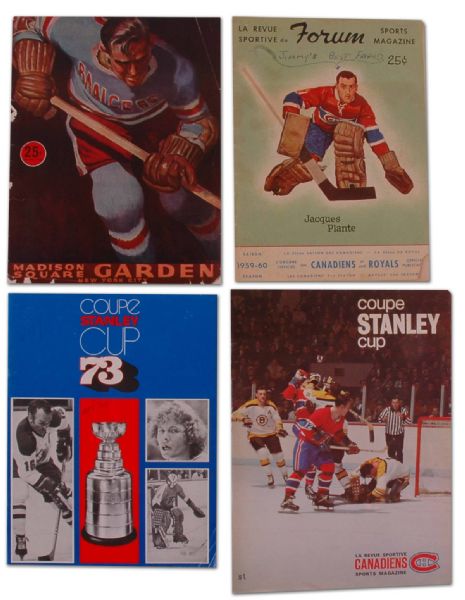1950’s – ‘70s Stanley Cup Playoff Program Lot of 4 Including 2 Finals