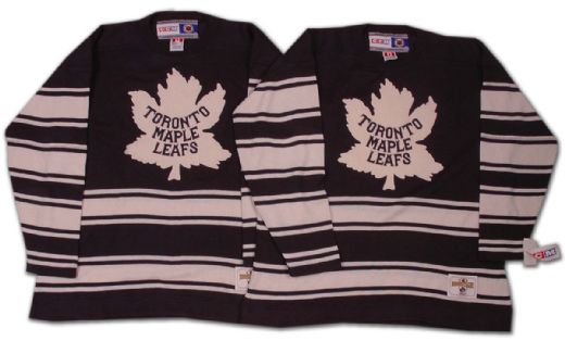 Maple Leafs (2) and Red Wings Heritage Sweaters