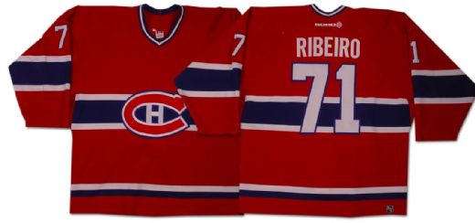 Mike Ribeiros 2002-03 Montreal Canadiens Game Worn Jersey