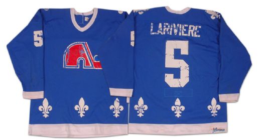 1970’s Quebec Nordiques Garry Lariviere Game Worn Jersey