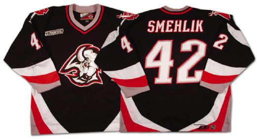 Richard Smehlik 1999-2000 Buffalo Sabres Game Worn Jersey
