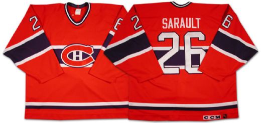 Mid 1990s Yves Sarault Montreal Canadiens Game Worn Jersey