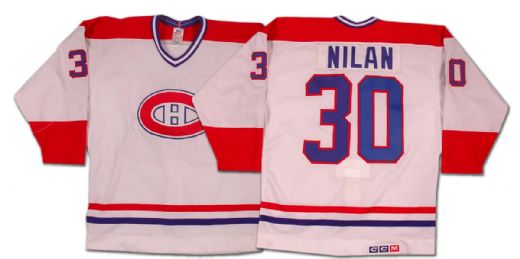 1985-86 Montreal Canadiens Chris Nilan Game Jersey