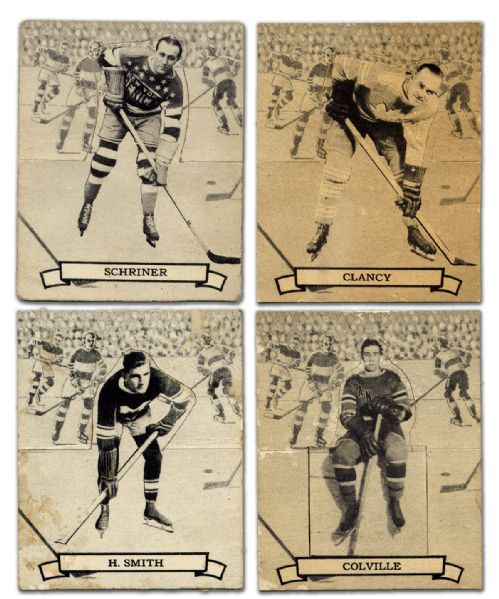 1936-37 O-Pee-Chee Card Lot of 4 Including King Clancy