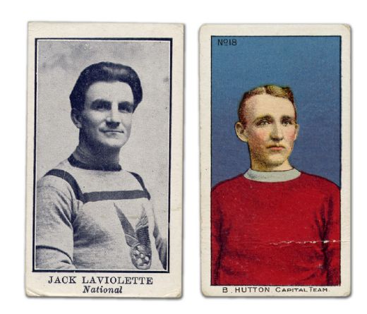 Imperial Tobacco Lacrosse Cards of Jack Laviolette and B. Hutton