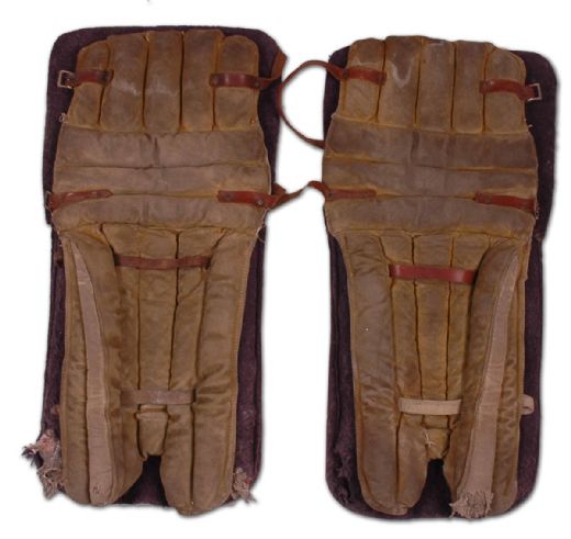 Older Goalie Pad Collection of 2 Pairs