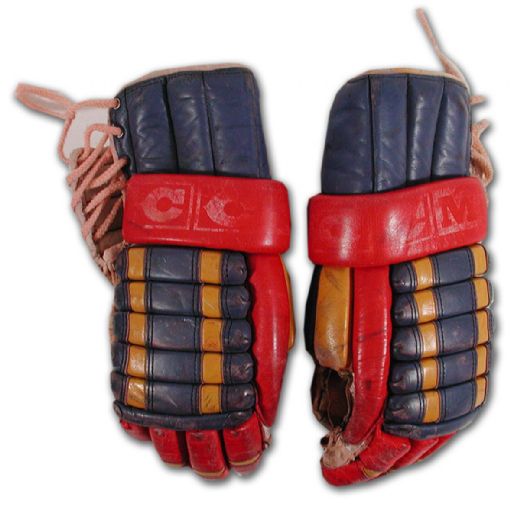 Kansas City Scouts Game Worn CCM Gloves