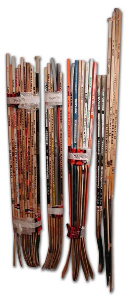 Gilles Marottes Hockey Stick Collection of 32