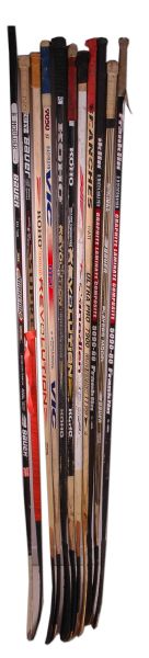 1990’s Huge Collection of 46 Game Used Sticks Including Stars