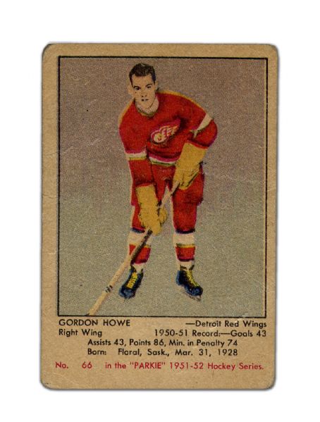 1951-52 Parkhurst Gordie Howe Rookie Card