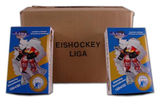 1994/95 Germany Esta Liga hockey wax boxes case (14 boxes)