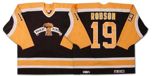 1997-98 WHL Brandon Wheat Kings Ryan Robson Game Worn Jersey