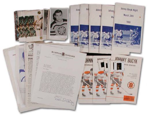 Johnny Bucyk’s Postcard & Program Collection