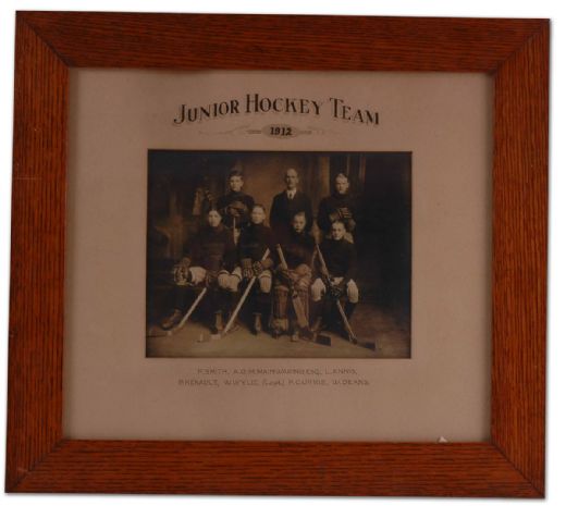 1912 Junior Hockey Team Framed Photo