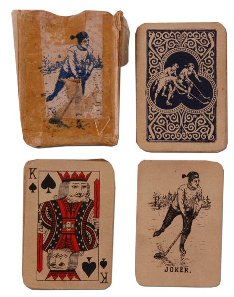 1920’s Hockey Playing Cards in Original Box