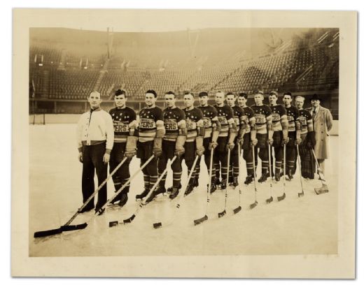 1940’s AHL St. Louis Flyers Team Photo & Ticket