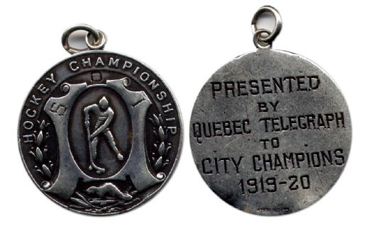1919-20 Quebec City Championship Silver Medal