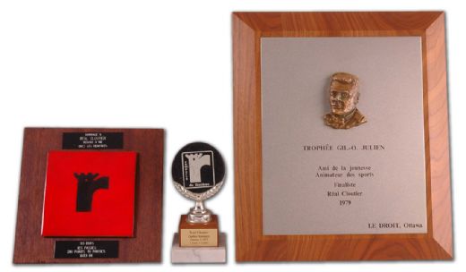Real Cloutiers Trophy & Plaque Collection of 7