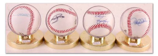 Singled Signed Baseball Collection of 8 Including Jeter & Ramirez