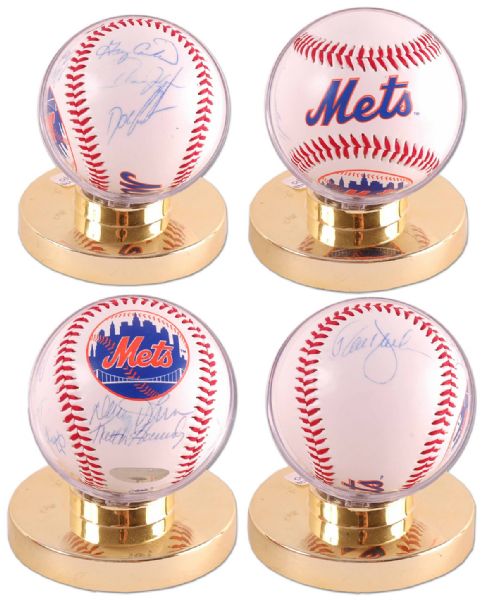 1986 New York Mets Baseball Autographed by 6 Including Carter & Hernandez