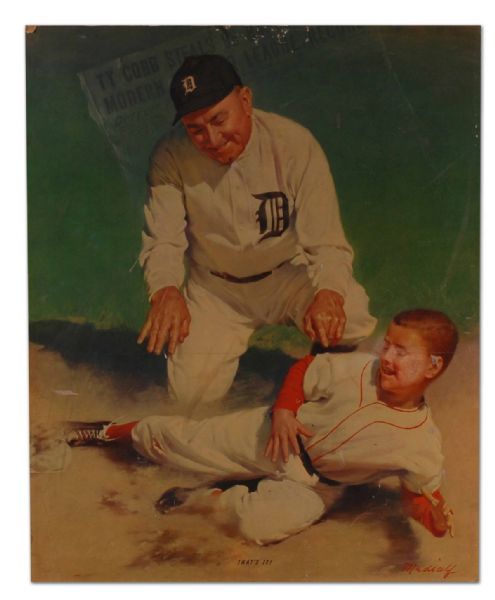 1950s Ty Cobb Advertisement