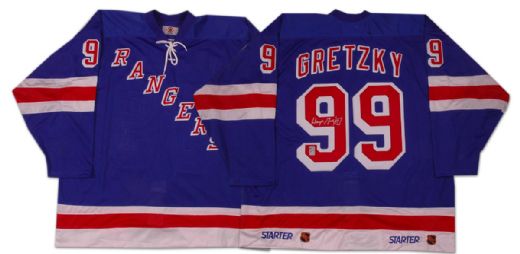 Wayne Gretzky Autographed 1998-99 New York Rangers Jersey