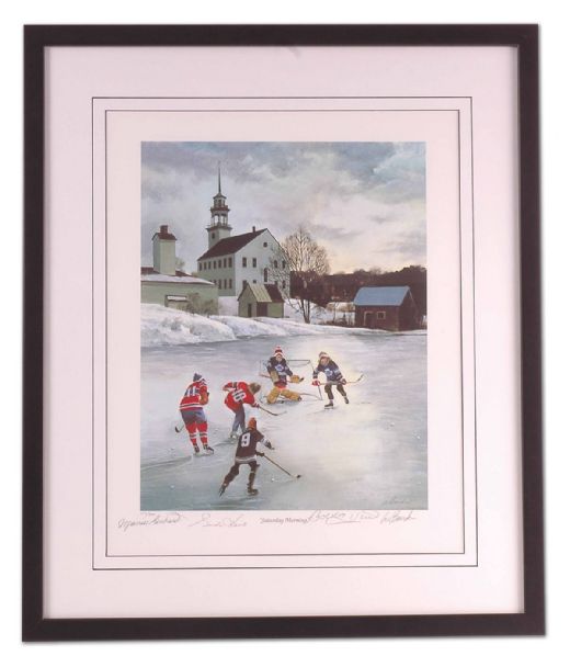Limited Edition Lithograph Autographed by Richard, Howe & Hull (20” x 24”)