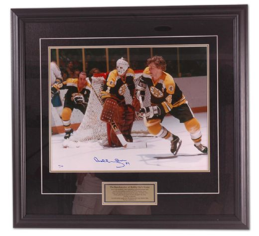 Bobby Orr Limited Edition Autographed Framed Action Photo (28” x 30”)