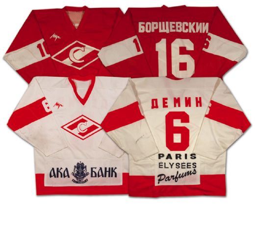 Collection of 2 Russian Spartak Jerseys