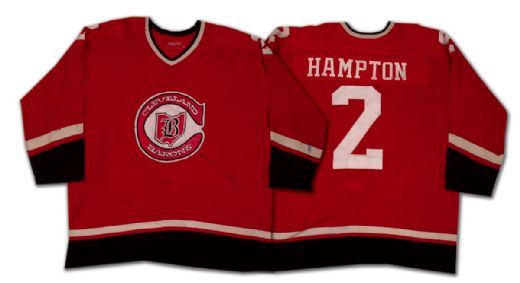 1977-78 Cleveland Barons Rick Hampton Game Worn Jersey