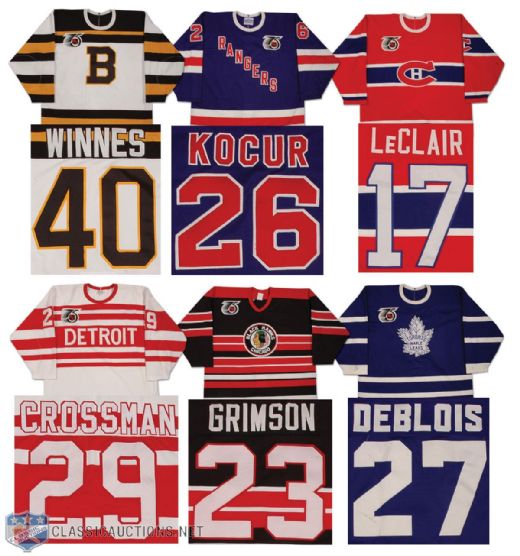 nhl 75th anniversary jerseys