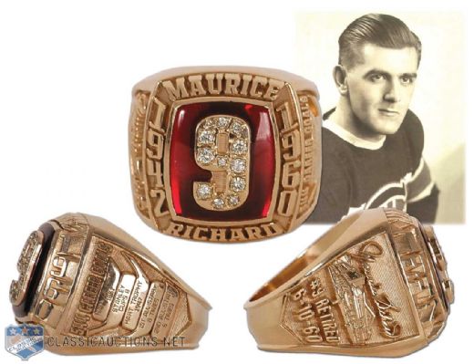 Maurice Richard Diamond & Gold Career Tribute Ring