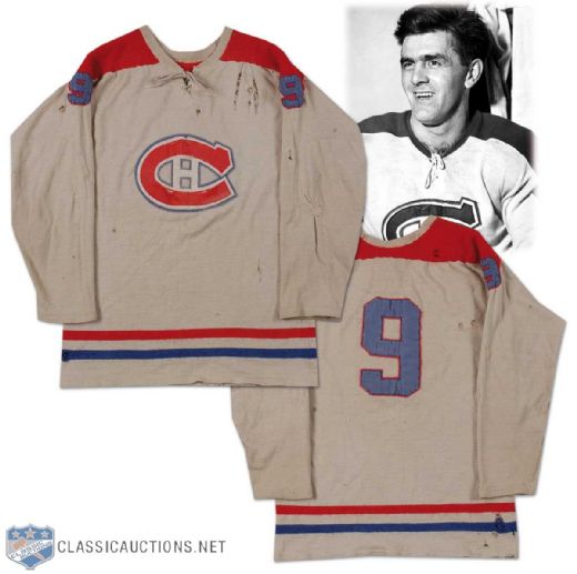 1950s Vintage Wool Montreal Canadiens Uniform Number 9!