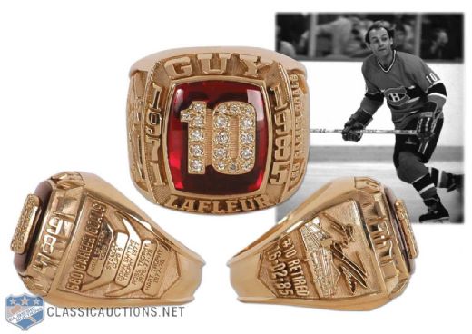 Guy Lafleur Diamond & Gold Career Tribute Ring