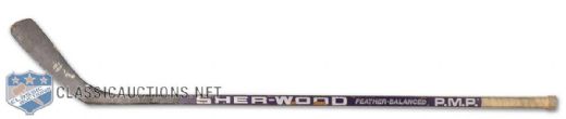 Guy Lafleur Game Used Sher-Wood Stick