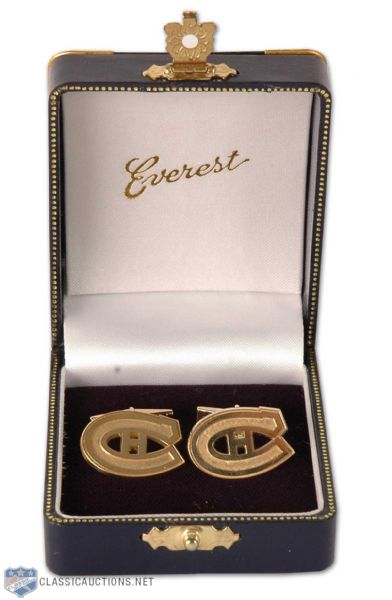 Henri Richards Montreal Canadiens Gold Cufflinks