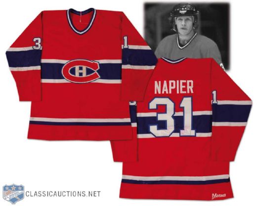 1980-81 Mark Napier Montreal Canadiens Game Worn Jersey