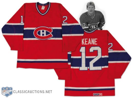 1989-90 Mike Keane Montreal Canadiens Game Worn Jersey