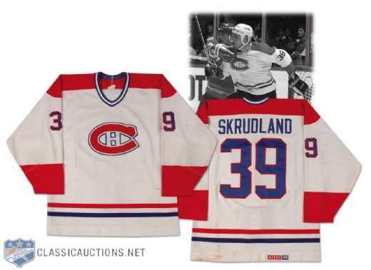 1990-91 Brian Skrudland Montreal Canadiens Game Worn Jersey