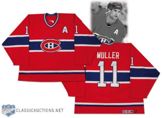 1993-94 Kirk Muller Montreal Canadiens Game Worn Jersey