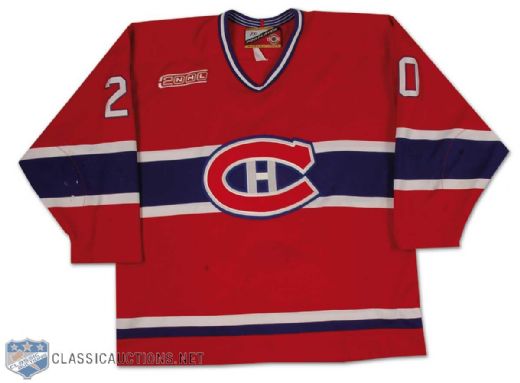 Scott Lachance 1999-2000 Montreal Canadiens Game Worn Road Jersey