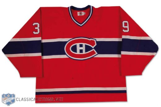 Evan Lindsay 1999 Montreal Canadiens Pre-Season Game Worn Road Jersey