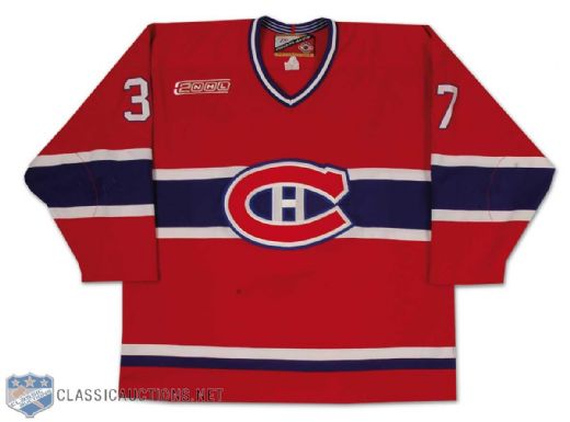 Patrick Poulin 1999-2000 Montreal Canadiens Game Worn Road Jersey