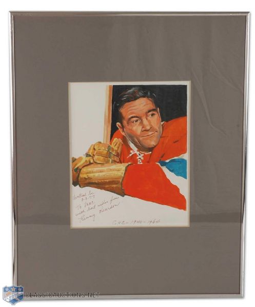Framed and Autographed Ken Reardon Original Painting by Carleton “Mac” McDiarmid
