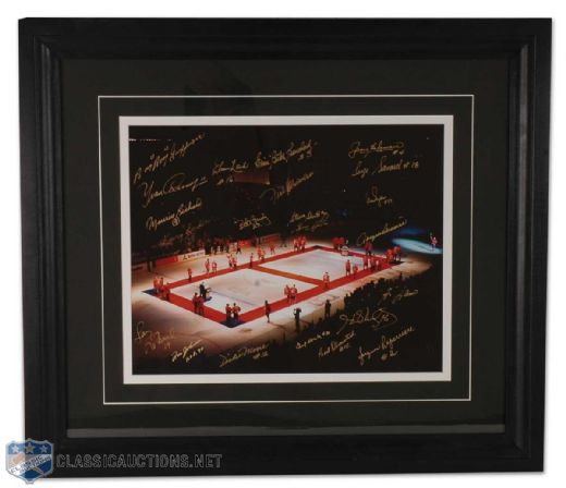 Awesome Montreal Forum Closing Ceremonies Framed Display (22 x 26)