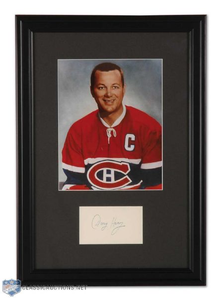 Douglas Harvey Autographed Framed Display (14x 20)