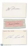 Vintage Kid Line Autograph Collection of 3