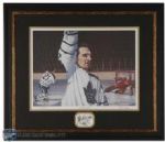 Bob Baun Autographed Through The Pain Framed Lithograph